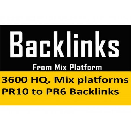 Acheter des backlinks 3600 HQ. PR10 à PR6 | Instantanés - Garantis