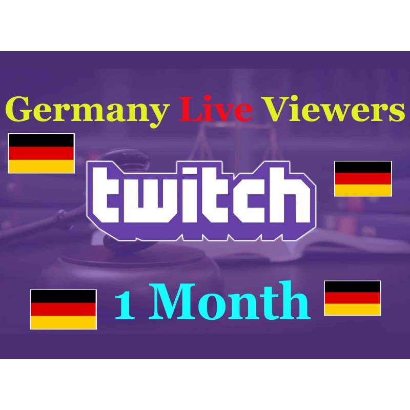 Buy Twitch Germany Live Viewers 1 Month | Instant - Guaranteed