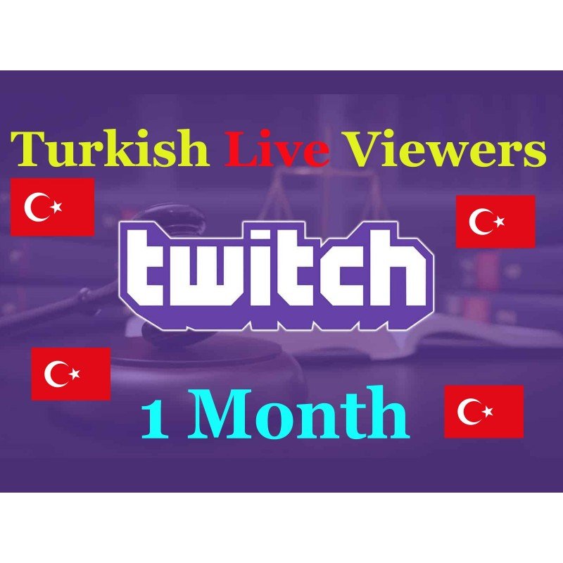 Acheter des téléspectateurs turcs Twitch 1 mois