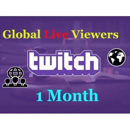 Buy Twitch Global Live Viewers 1 Month | Instant - Guaranteed